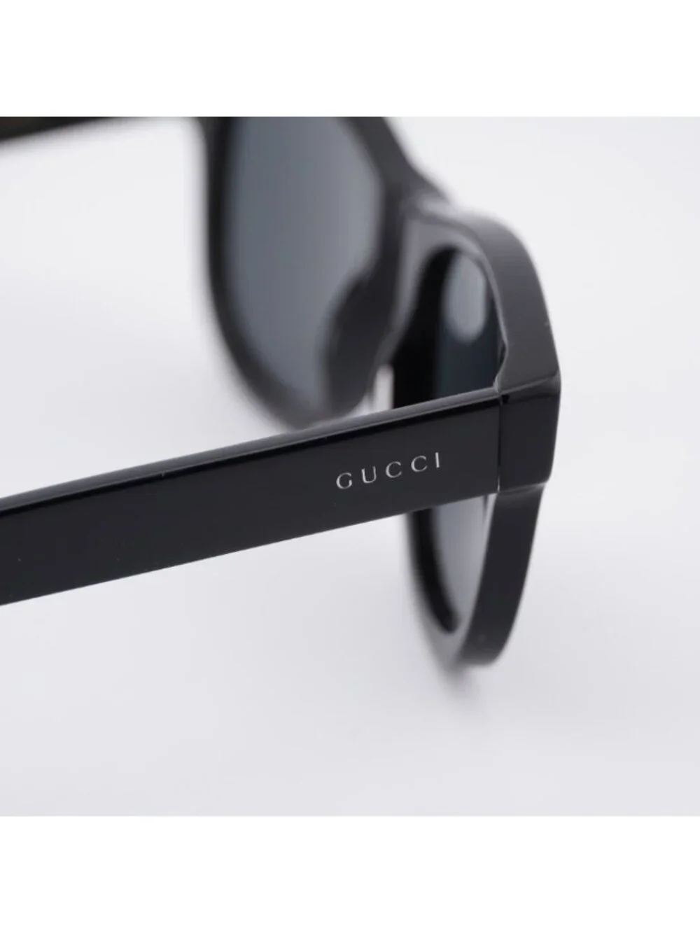 Gucci GG0003S 001 Men Sunglasses Black Square Frame, Grey Lenses